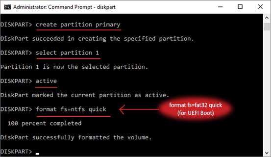 partition diskpart