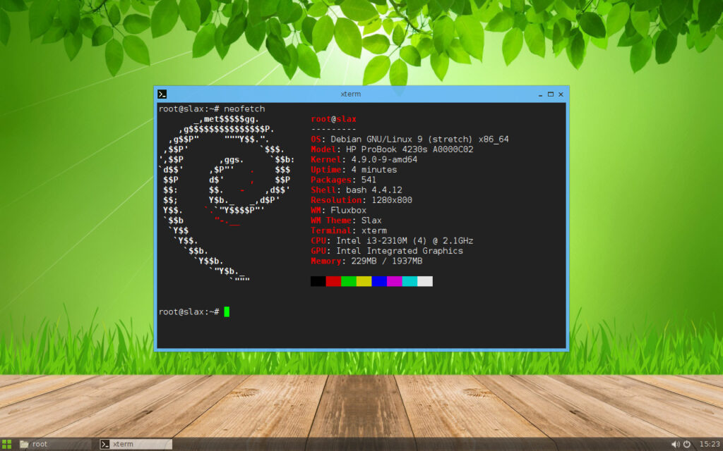 slax lightweight linux distros